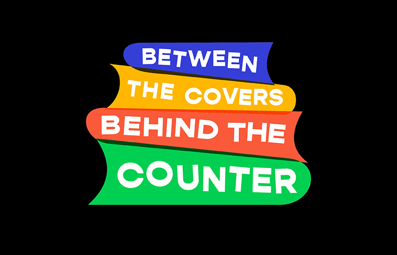 Between the Covers Behind the Counter Visual Identity