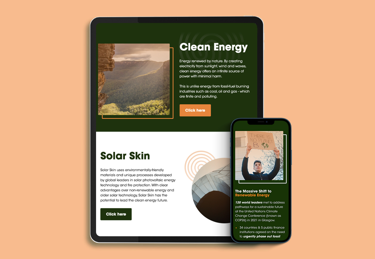 Solar Skin Website