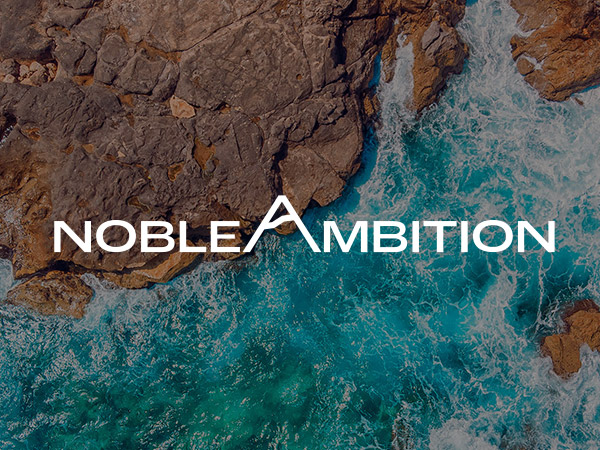 Noble Ambition Logo over waves
